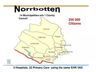 5 Hospitals, 32 Primary Care using the same EHR VAS