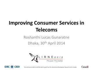 Improving Consumer Services in Telecoms