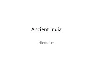 Ancient India