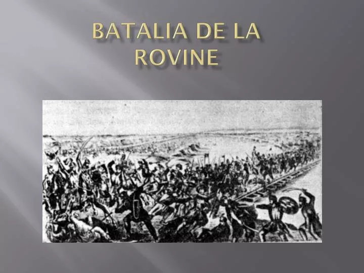 batalia de la rovine