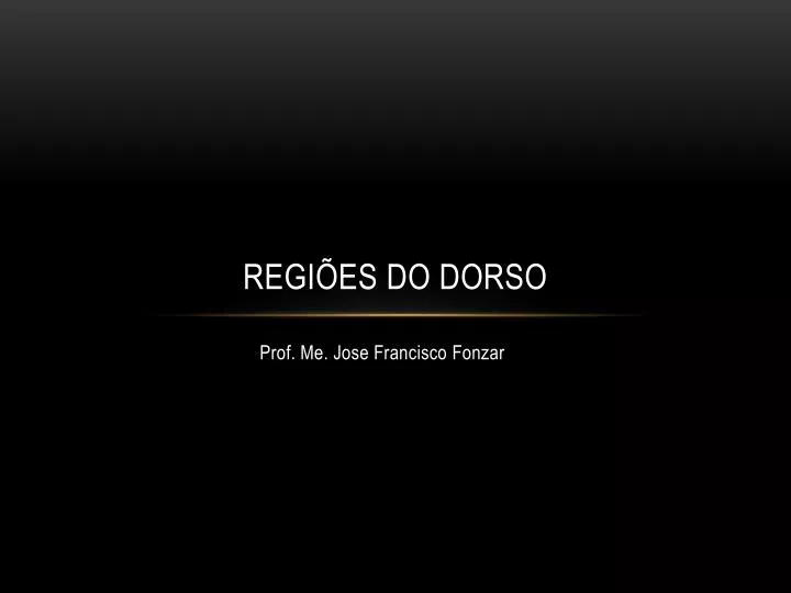 regi es do dorso