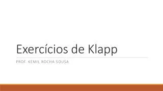 exerc cios de klapp