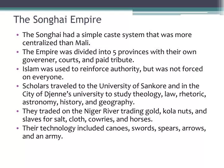 songhai empire essay grade 10