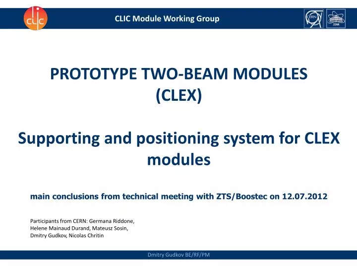 clic module working group