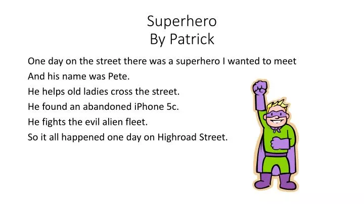superhero by p atrick