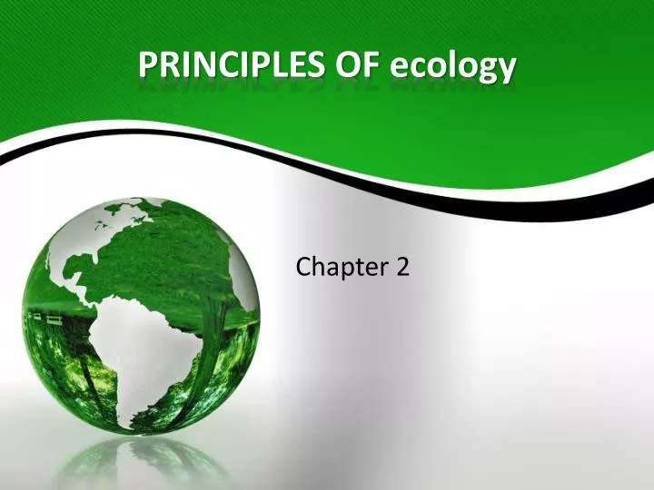 principles of ecology