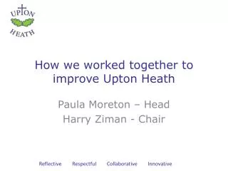 How we worked together to improve Upton Heath