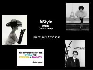 Client: Kate Vavasour