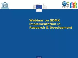 Webinar on SDMX implementation in Research &amp; Development