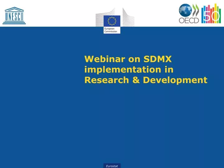 webinar on sdmx implementation in research development