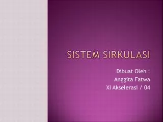 sistem sirkulasi