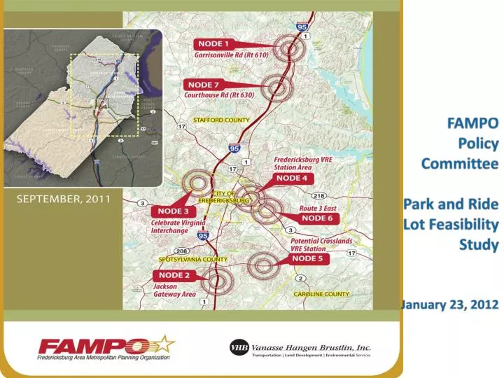 fampo policy committee park and ride lot feasibility study january 23 2012