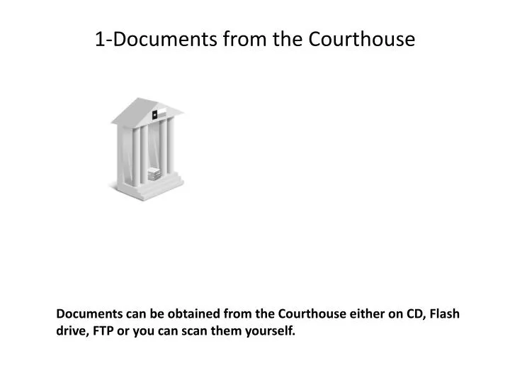 1 documents from the courthouse