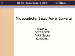 microcontroller based power converter