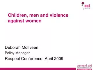 Children, men and violence against women