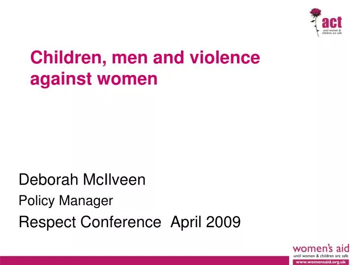 children men and violence against women