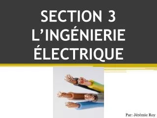 section 3 l ing nierie lectrique