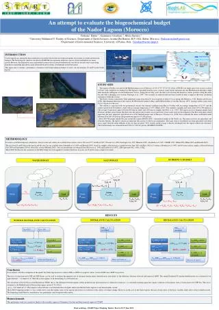 An attempt to evaluate the biogeochemical budget of the Nador Lagoon (Morocco)