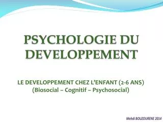 psychologie du developpement