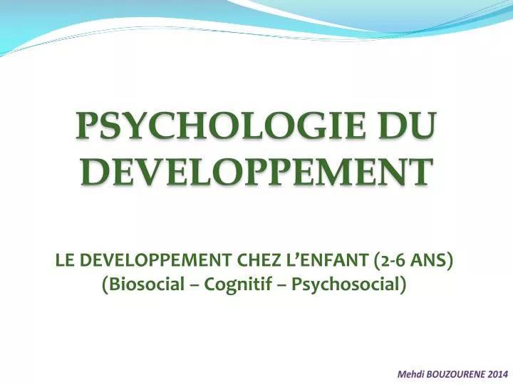 psychologie du developpement