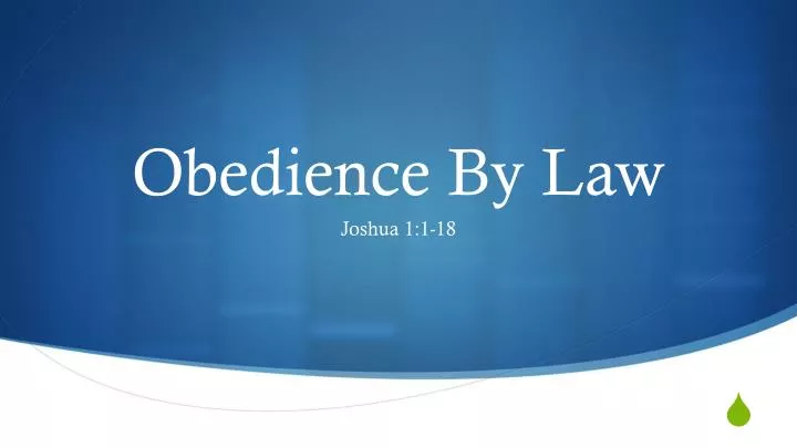 obedience by law