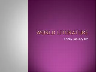 World Literature