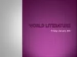 World Literature - slide 1