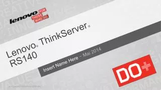 lenovo thinkserver rs140