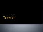 Terrorism - slide 1