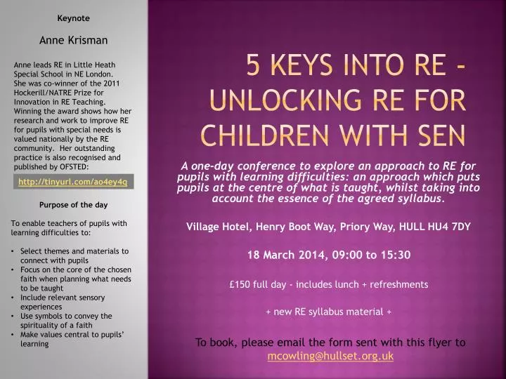5 keys into re unlocking re for children with sen