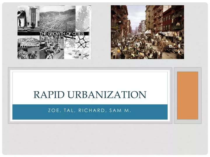rapid urbanization