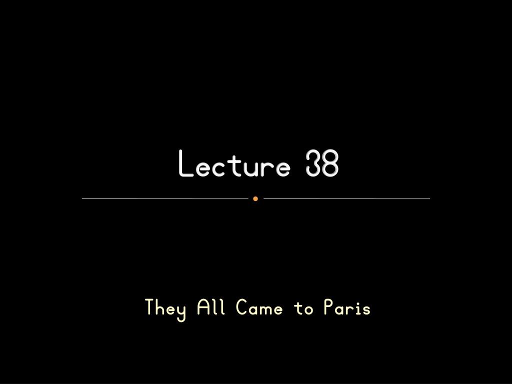 PPT - Lecture 38 PowerPoint Presentation, free download - ID:2252763