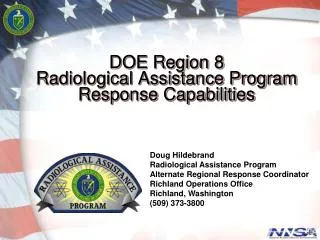 DOE Region 8 Radiological Assistance Program Response Capabilities