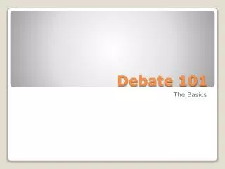 Debate 101