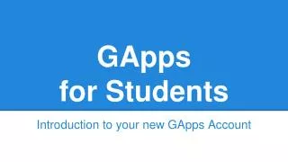 GApps for Students