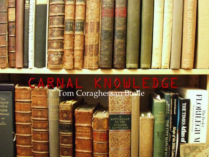 carnal knowledge