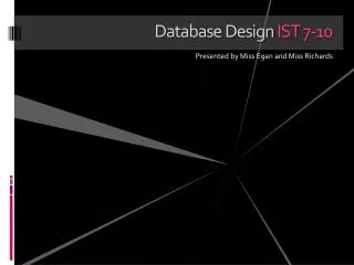 Database Design IST 7-10