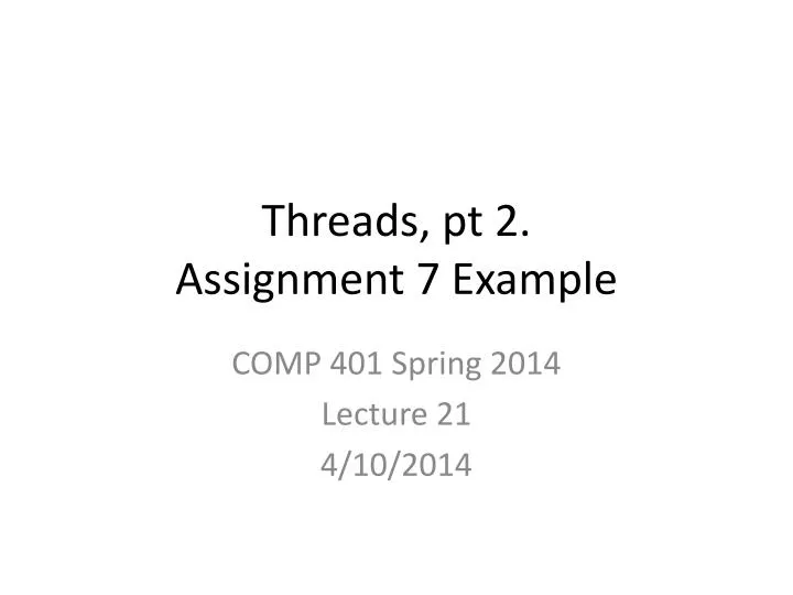 threads pt 2 assignment 7 example