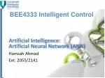 BEE4333 Intelligent Control - slide 1