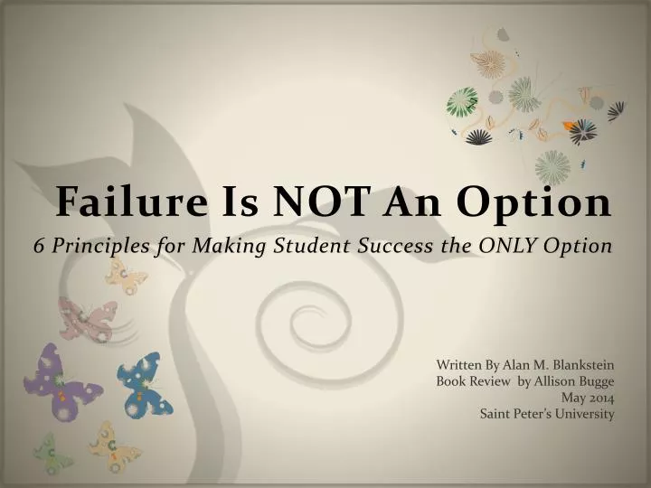 failure is not an option