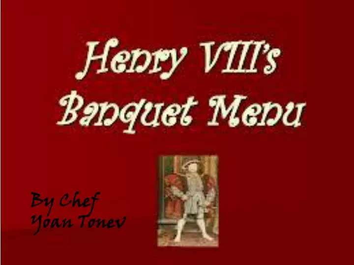 henry viii menu