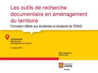 les outils de recherche documentaire en am nagement du territoire