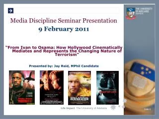 Media Discipline Seminar Presentation 9 February 2011