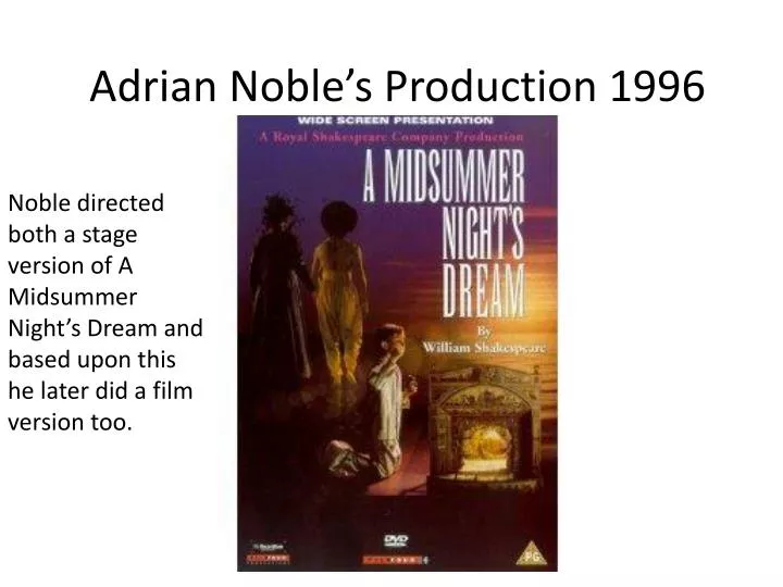 adrian noble s production 1996