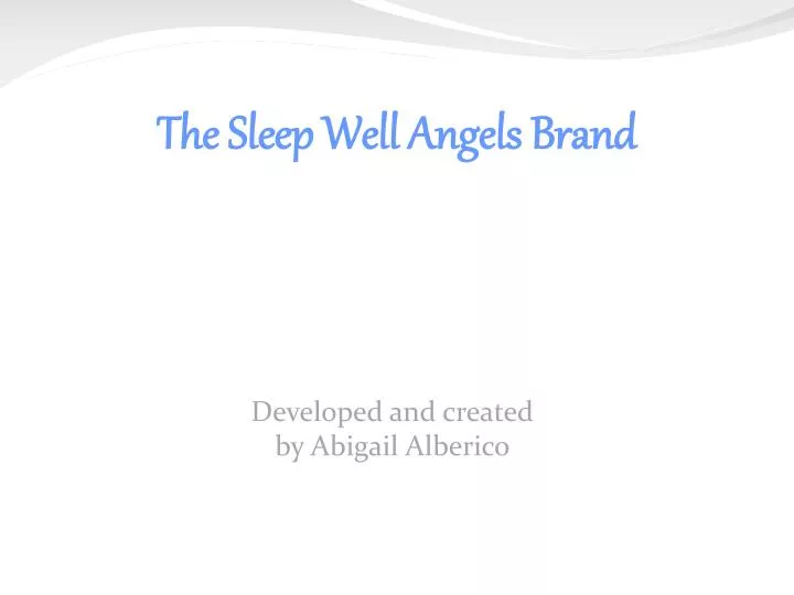 the sleep well angels brand