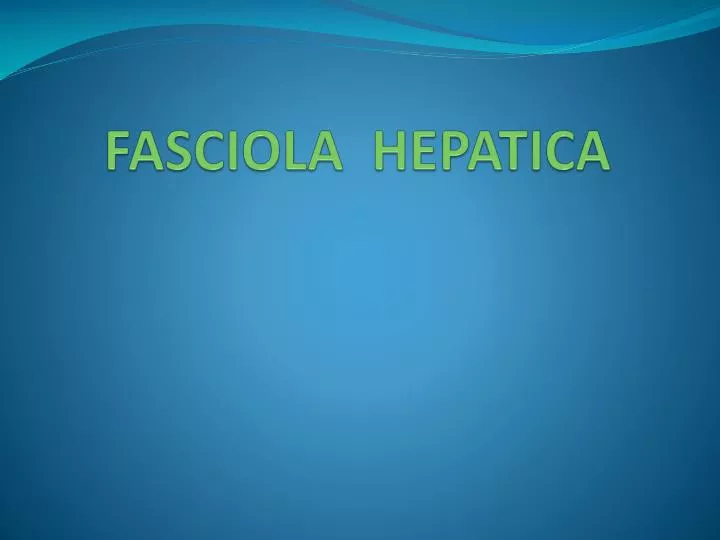 fasciola hepatica