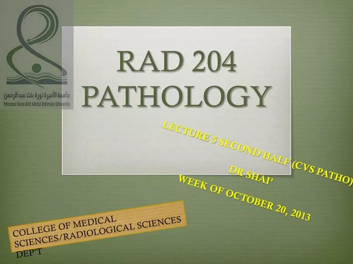 rad 204 pathology