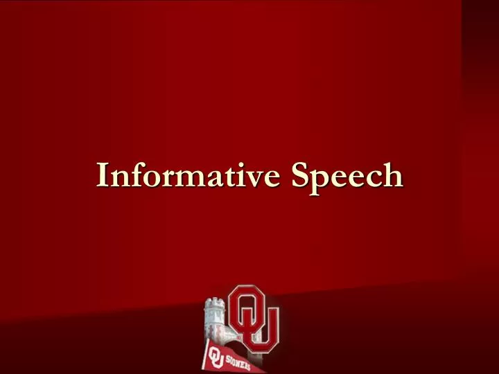 informative speech