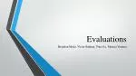Evaluations - slide 1