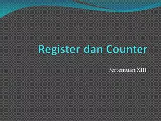 Register dan Counter